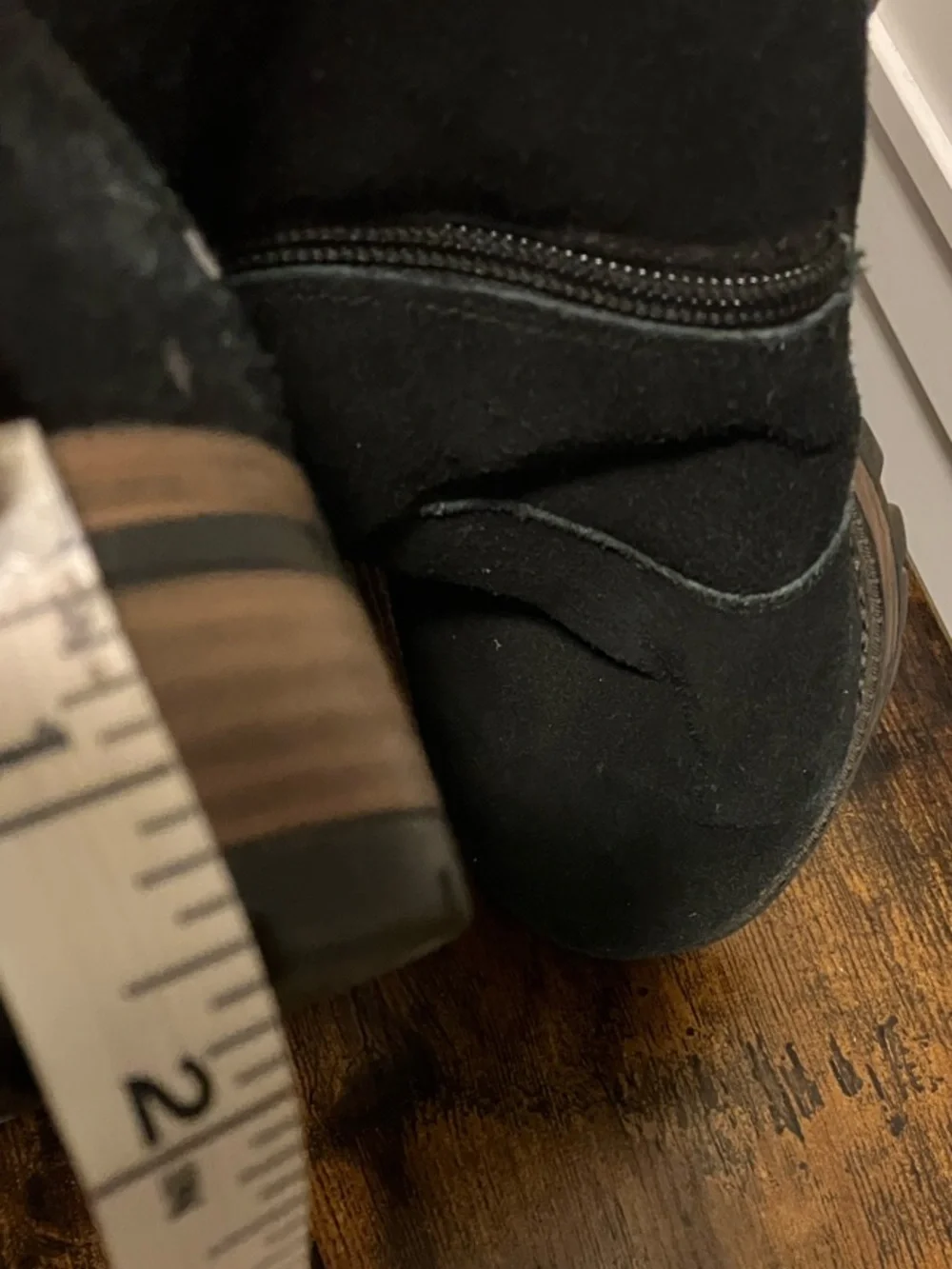 Target  Black Suede Tall Buckle Boots